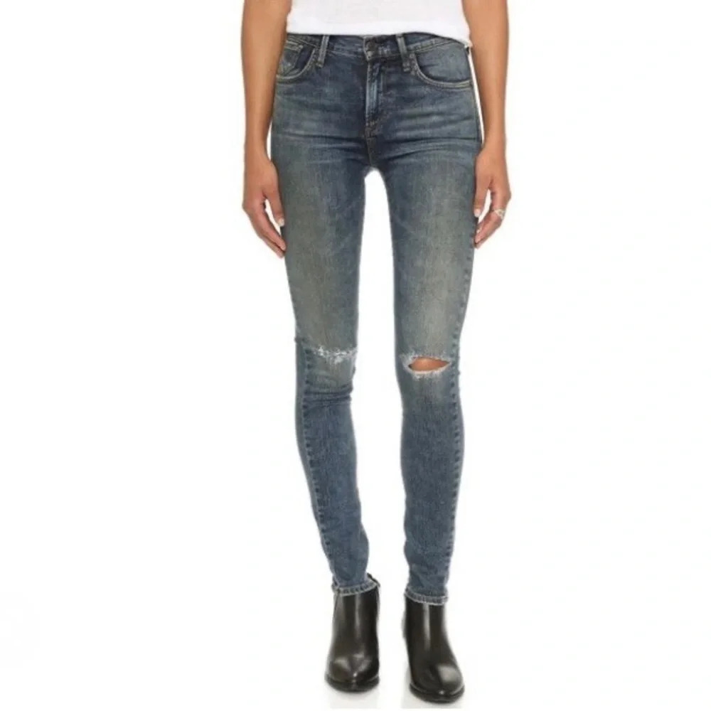 AGolde Sophie High Rise Skinny Jeans Valencia